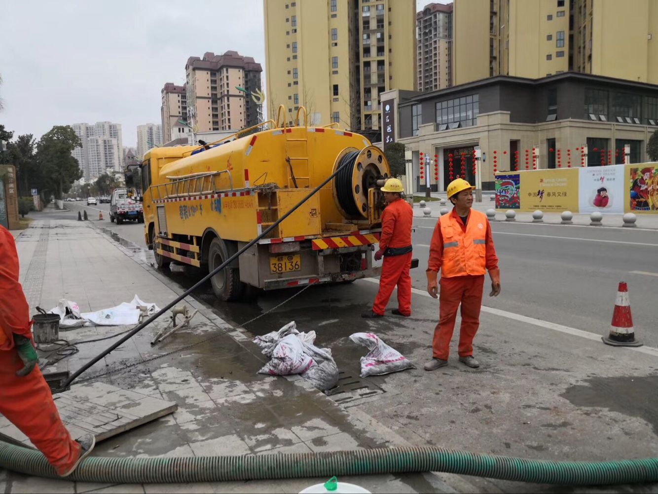 开阳排污管道清淤-管道清洗